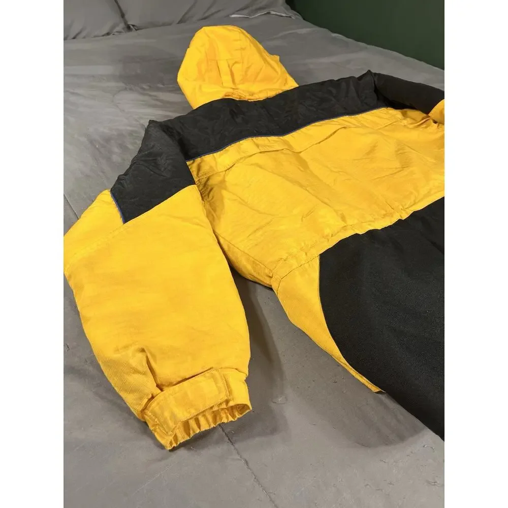 Vintage Columbia Tectonite Ski Jacket Youth 14/16 Yellow Black Winter Coat